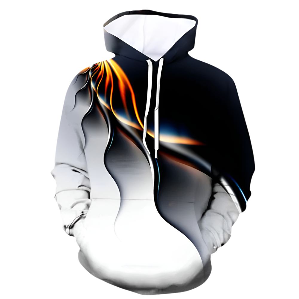 Lucid - 3D-geprinte Futuristische Hoodie voor Mannen