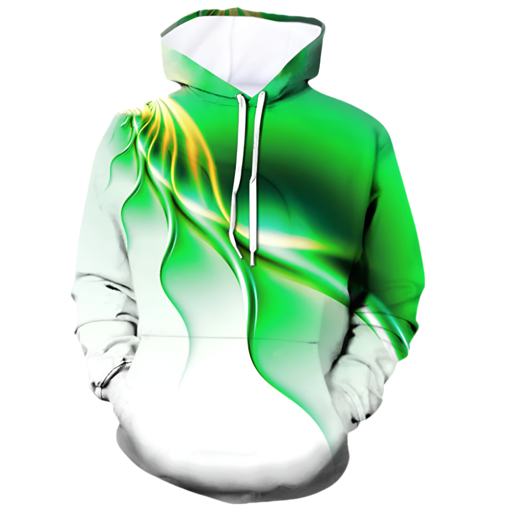 Lucid - 3D-geprinte Futuristische Hoodie voor Mannen