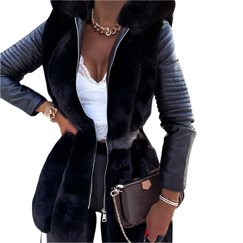 Isabella – Luxe Jas met Kap voor Dames