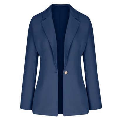 Nivara - Minimalistische effen blazer voor dames